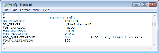 Sample fms.cfg File